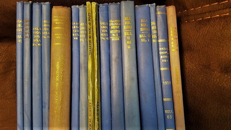 Item #0011100 A LIBRARY OF 30 BOOKS & PAMPHLETS ON OKLAHOMA GEOLOGY, LARGELY RELATED TO OIL AND GAS. Oklahoma Geology.