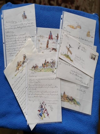 ORIGINAL ILLUSTRATED LETTERS (Signed. David Powell, C. A.