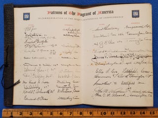 Item #1602054 THE PAGEANT OF AMERICA - Washington Edition (with 293 signatures). Ralph Henry...