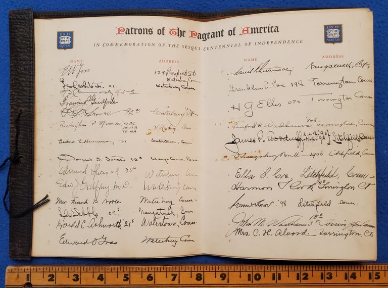 Item #1602054 THE PAGEANT OF AMERICA - Washington Edition (with 293 signatures). Ralph Henry Gabriel, et. al.