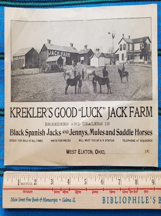 Item #2406032 KREKLER'S GOOD "LUCK" JACK FARM Breeders and Dealers in Black Spanish Jack and...