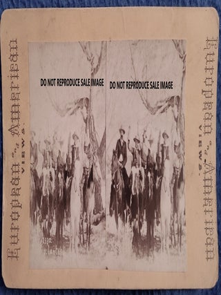 VIGILANTES (PRESUMED) STEREOCARD, CA 1870s. Vigilantes.