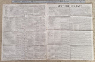 Item #2602030 Mormons, Cherokees, Queen Victoria, Millerites (NEW-YORK OBSERVER ISSUE FOR JULY...