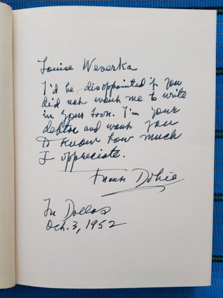 Item #2606011 THE MUSTANGS (Signed). J. Frank Dobie