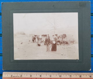 Item #5014078 FRONTIER CABINET CARD/BOUDOIR PHOTOS. Anon