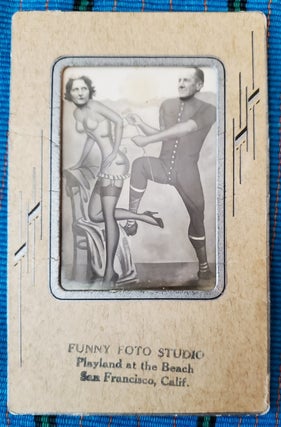 Item #5031033 FUNNY FOTO STUDIO (San Francisco Playland at the Beach) PHOTOGRAPH IN CUSTOM MAT....