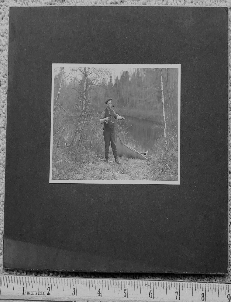 Item #5031056 FLY FISHING PHOTO CA 1900. Anon.