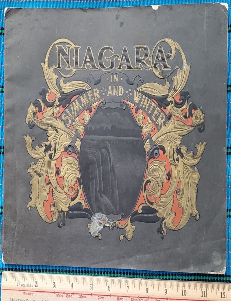 Item #5031062 NIAGARA IN SUMMER AND WINTER (Scarce black binding). Niagara Falls.
