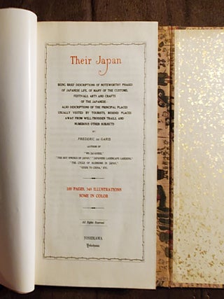 Item #5034033 THEIR JAPAN: Being Brief Descriptions of Noteworthy Phases of Japanese Life, etc....