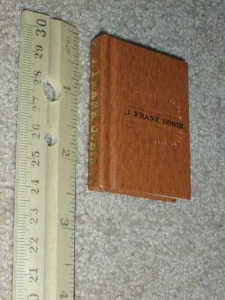 Item #9014064c J. FRANK DOBIE BIOGRAPHY (Signed). J. Frank Dobie, Valentine J. Poska