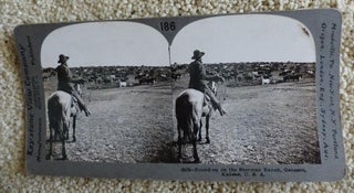 Item #9705130 "Round-up on the Sherman Ranch, Geneseo, Kansas." Kansas, Kansas Cowboy Photograph