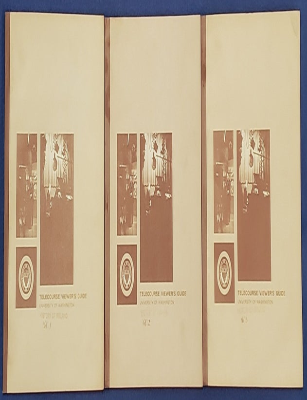 Item #RED001 VIEWER'S GUIDE TO HISTORY OF IRELAND, Vol. I, II, & III. Giovanni Costigan, Professor: Univ of WA.
