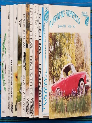 STUDEBAKER -- SDC TURNING WHEELS BULLETIN 1984 (all 12 issues. Studebaker Drivers Club.