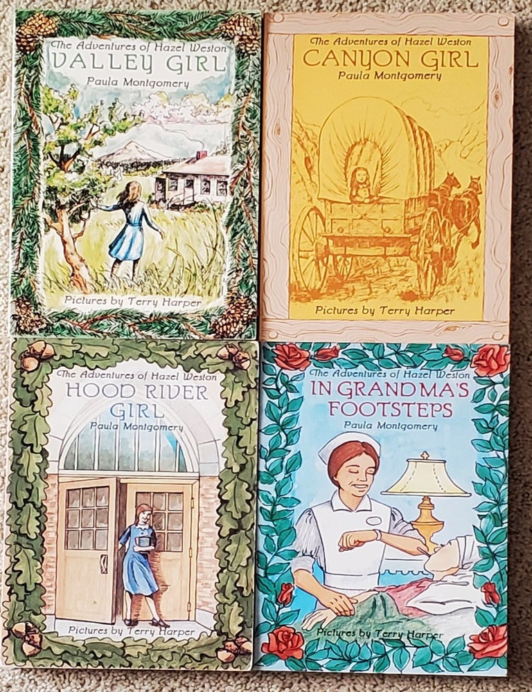Item #SHEL1993 CANYON GIRL, HOOD RIVER GIRL, IN GRANDMA'S FOOTSTEPS, VALLEY GIRL (4 TITLES, 1 SIGNED). Paula Montgomery.