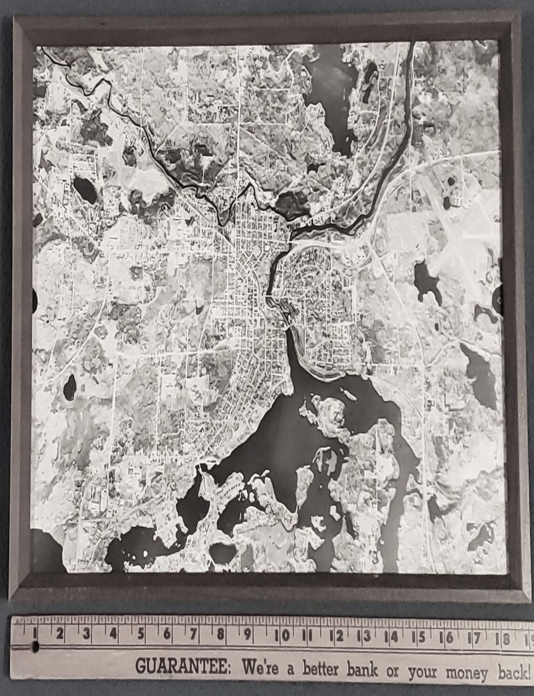 Item #SHEL2012 RHINELANDER, WISCONSIN. Satellite photo of city. WI Rhinelander.