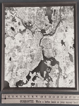 RHINELANDER, WISCONSIN. Satellite photo of city. WI Rhinelander.