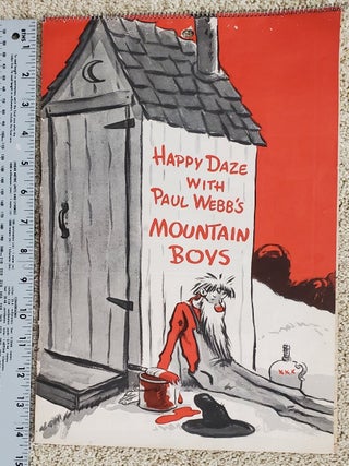 1950 PAUL WEBB MOUNTAIN BOYS advertising. Paul Webb.