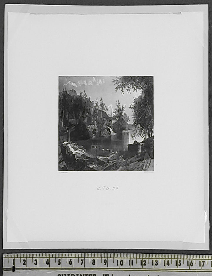 Item #SHEL2015 THE OLD MILL. J. F. Cropsey, Jasper Francis.