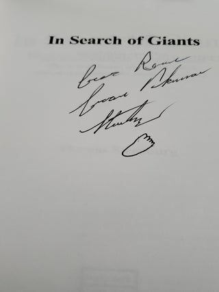 Item #SHEL2057 IN SEARCH OF GIANTS: Bigfoot Sasquatch Encounters (Signed). Thomas Steenburg