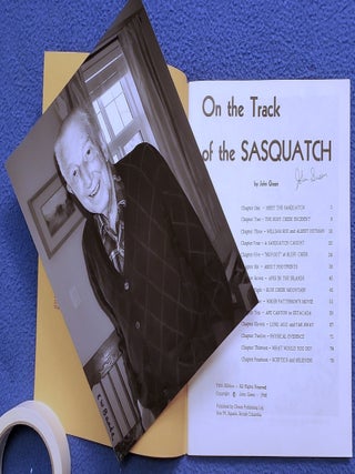 Item #SHEL2060 ON THE TRACK OF THE SASQUATCH (Signed). John Green