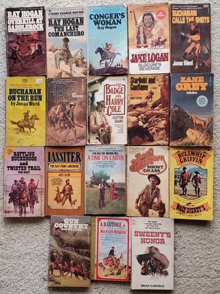 WESTERN PAPERBACK NOVELS (18